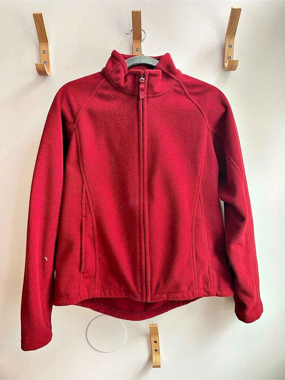 Duluth Women's Red Fleece Jacket Size Medium Like New